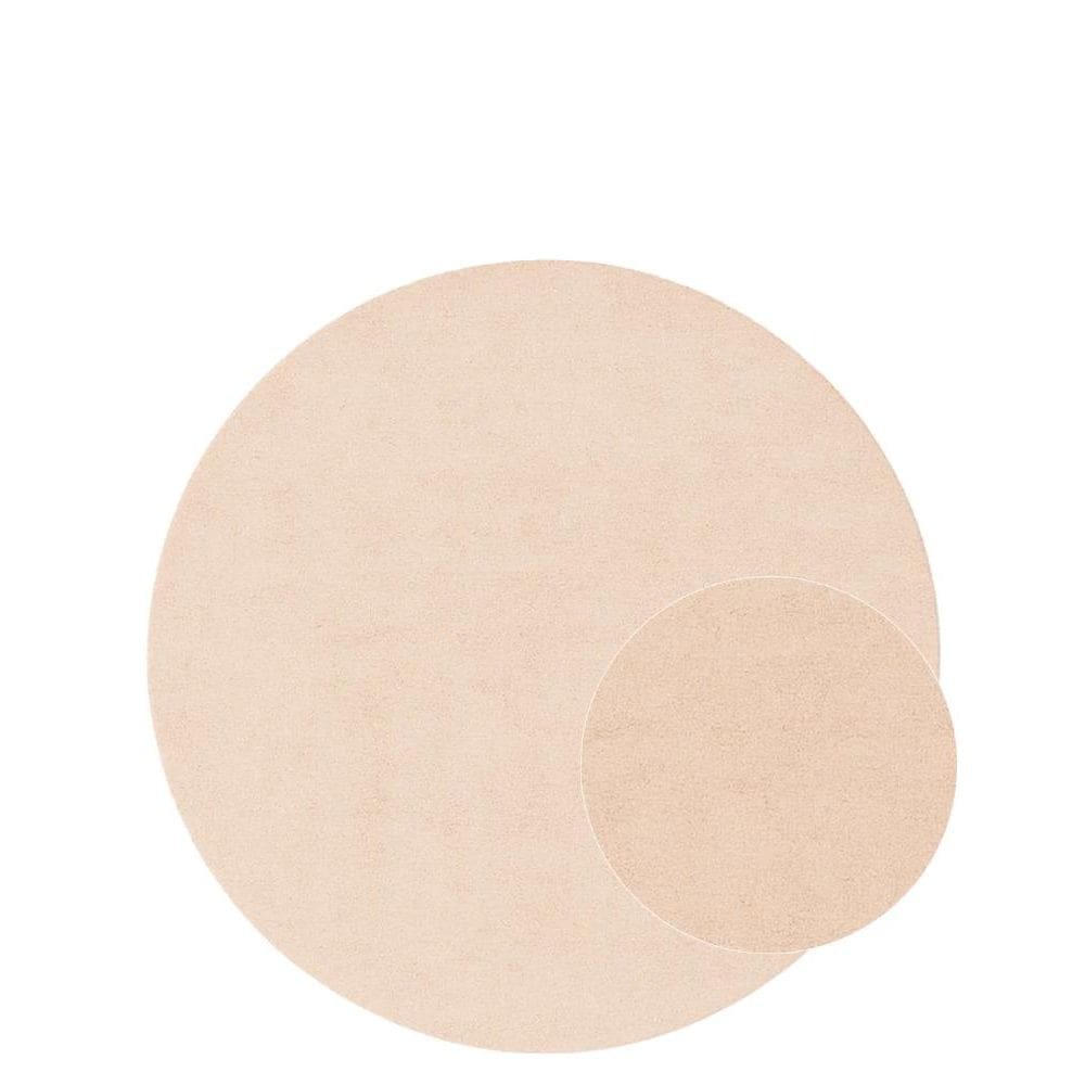 Tapete Redondo Egípcio para Sala e Quarto Cyrus 200 x 200 cm - Bege