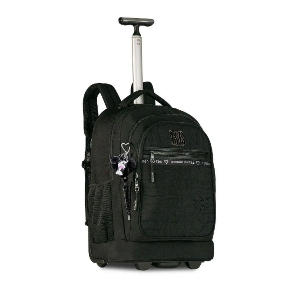 Mochila Carrinho Rebecca Bonbon Bolsa Escolar Com Chaveiros
