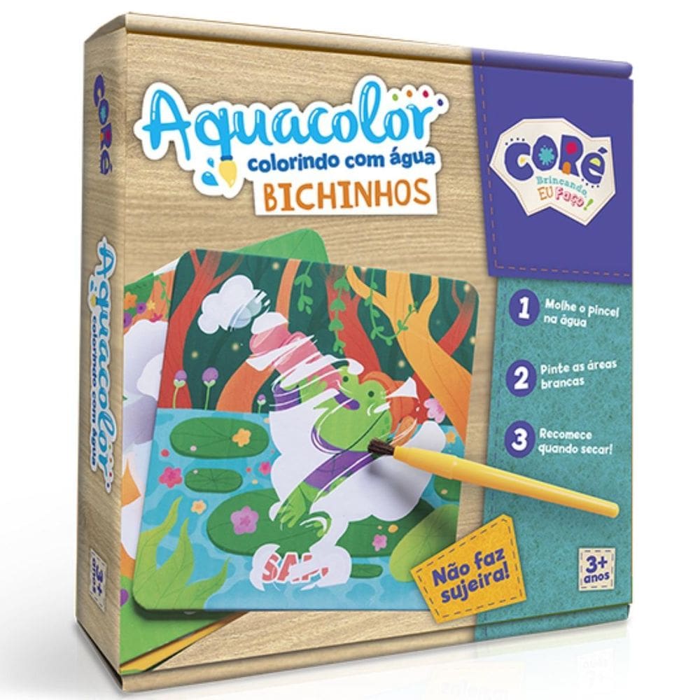 Aquacolor Colorindo Com Água Bichinhos Coré 3306 Toyster