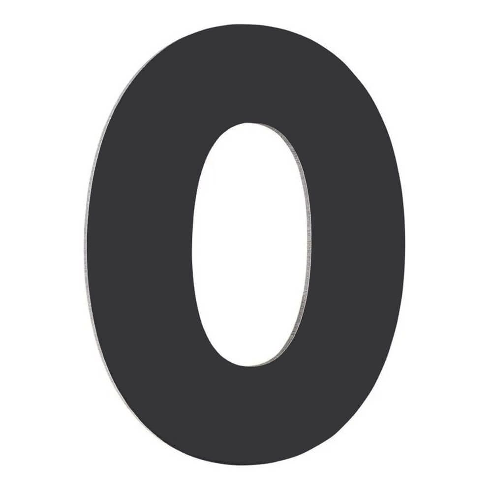 Número Residencial de Alumínio Composto Preto Nº 0 - PR3000/0 - PINCEIS ATLAS