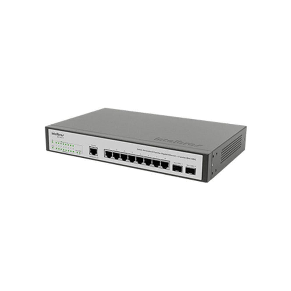 Switch 08 Portas Intelbras Sg1002mr Giga Ger2p Mgbic 4760041