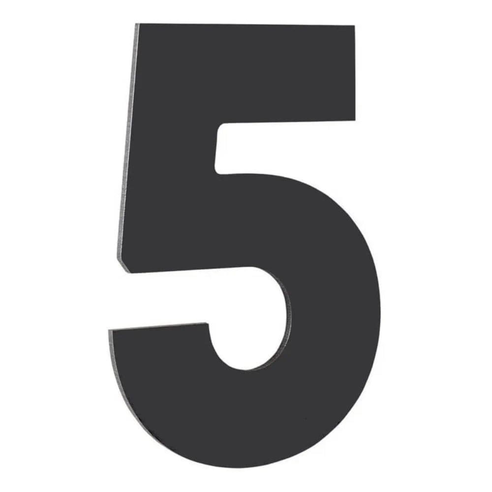 Número Residencial de Alumínio Composto Preto Nº 5 - PR3000/5 - PINCEIS ATLAS