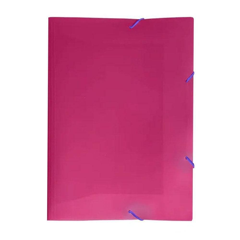 Pasta Aba Elastico 1/2 Oficio Full Color Pink Dello