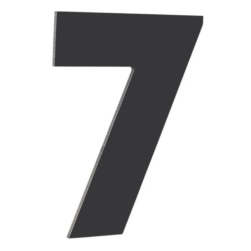 Número Residencial de Alumínio Composto Preto Nº 7 - PR3000/7 - PINCEIS ATLAS