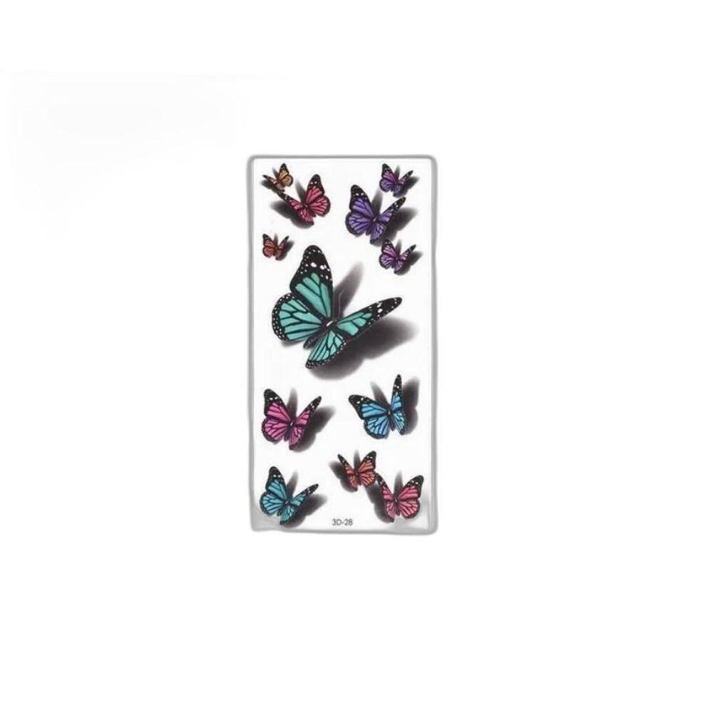 Tatuagem Temporária Borboleta 19X9 Modelo 2 Realista Bonita