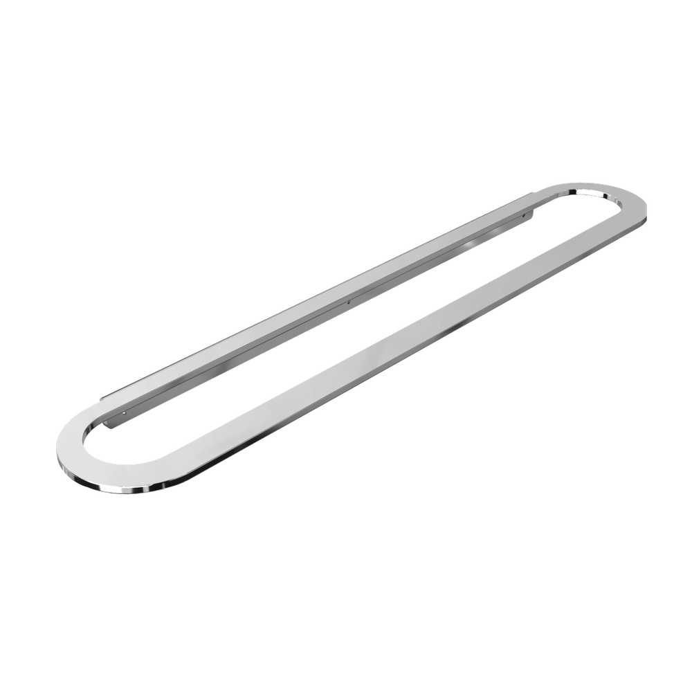 Toalheiro Para Banheiro Alto Brilho Agata Grego Metal 65cm