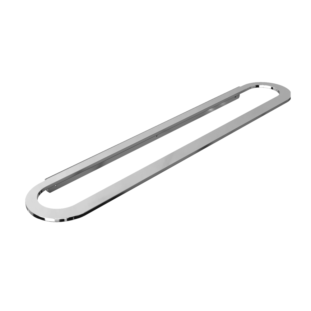 Toalheiro Para Banheiro Escovado Agata Grego Metal 65cm