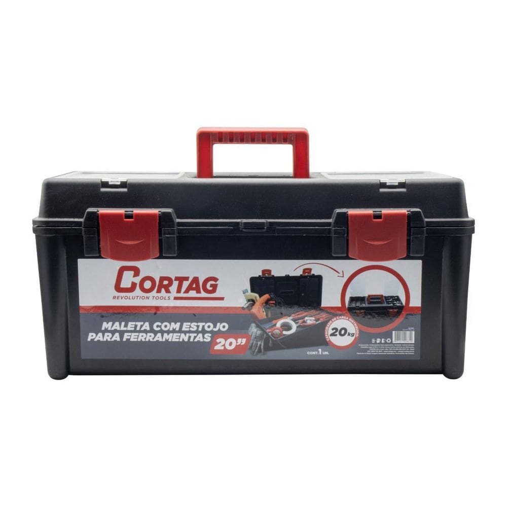 Maleta Com Estojo 20`` 20Kg Para Ferramentas 62881 - Cortag