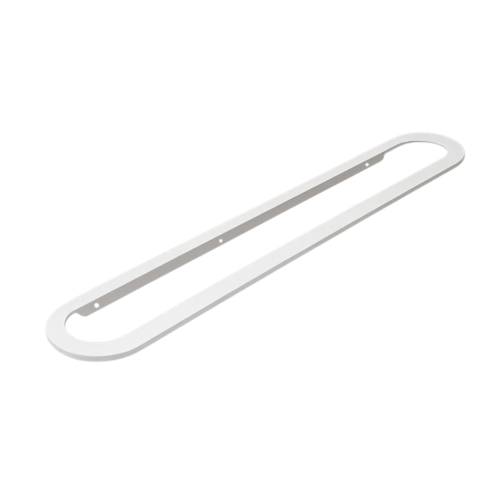 Toalheiro Para Banheiro Branco Agata Grego Metal 65cm