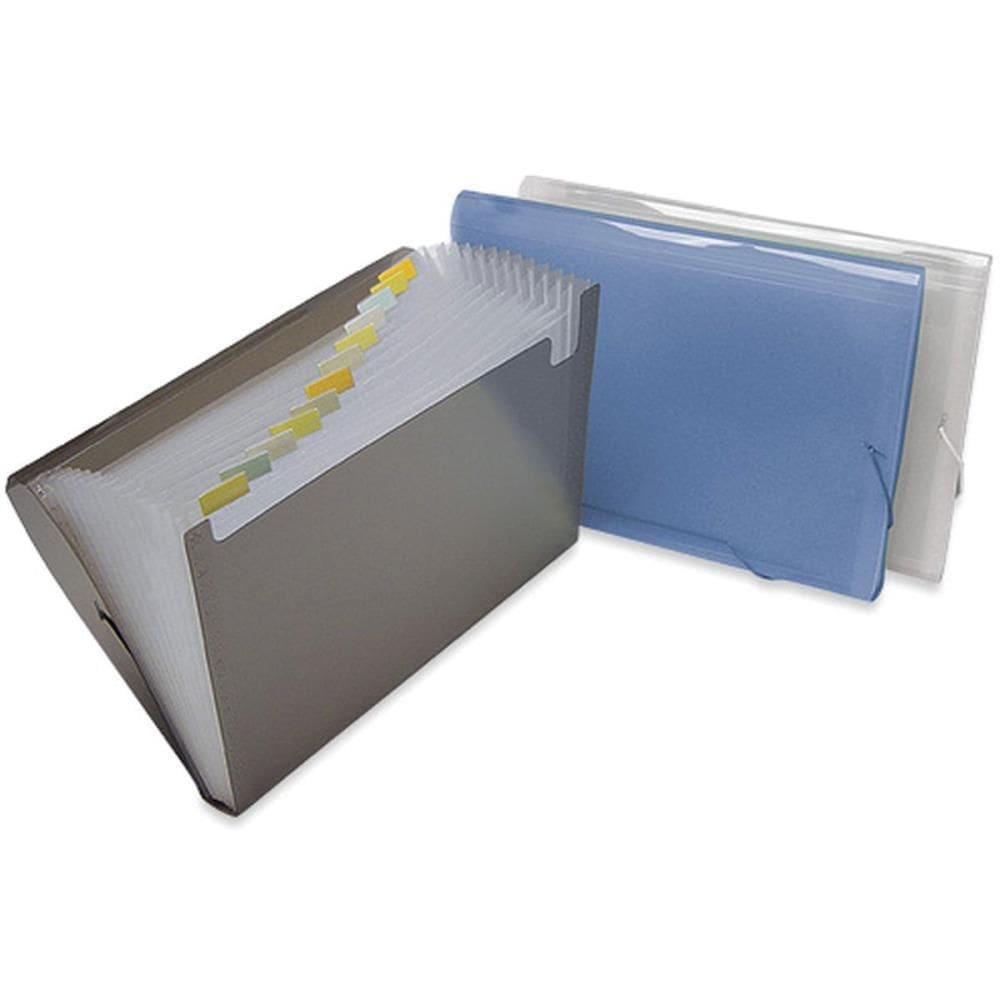 Pasta Sanfonada Plastica Oficio 12 Divisoes Fume - Polibras