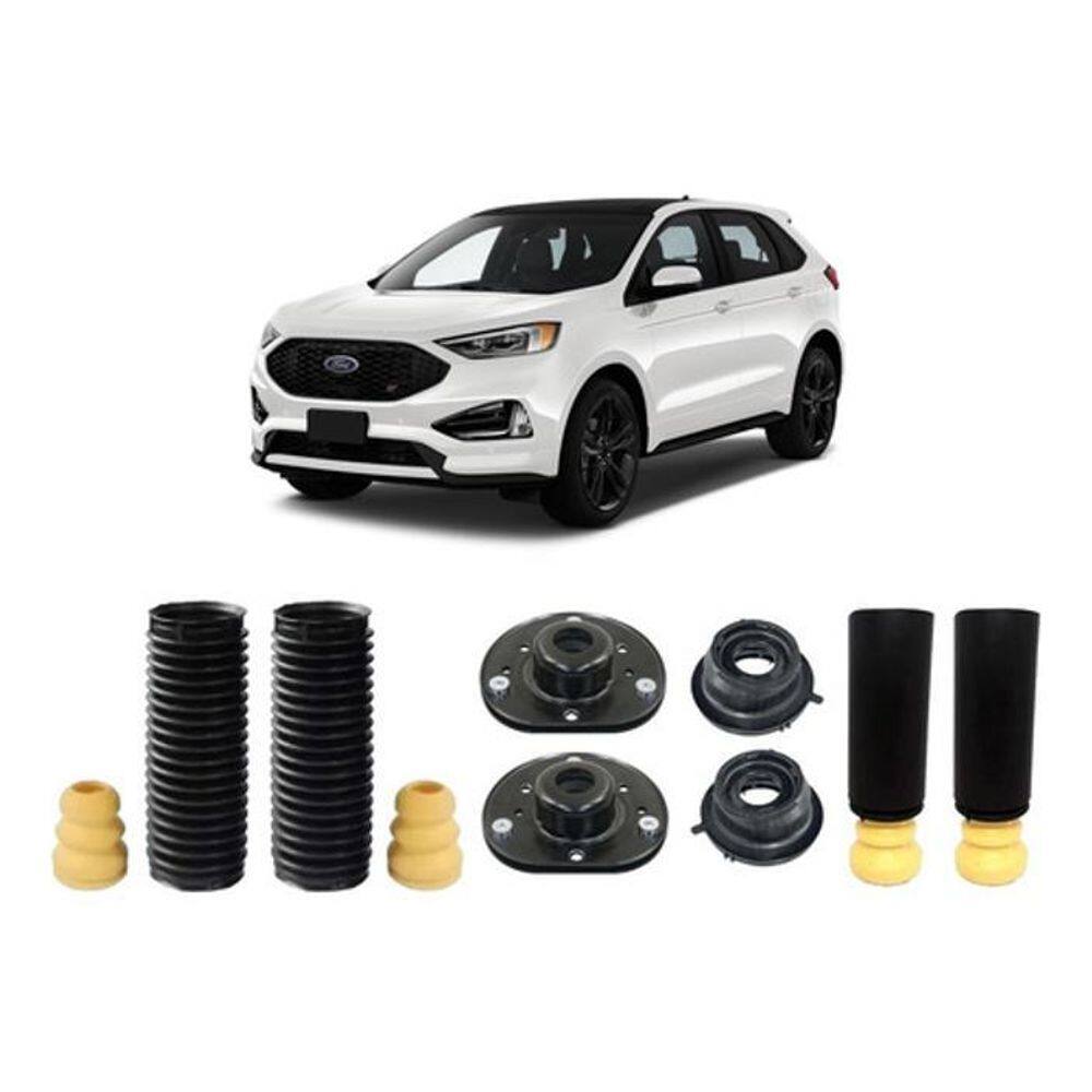 Kit 4 Coxim Dianteiro Batente Traseiro Edge 2018 2019 2020
