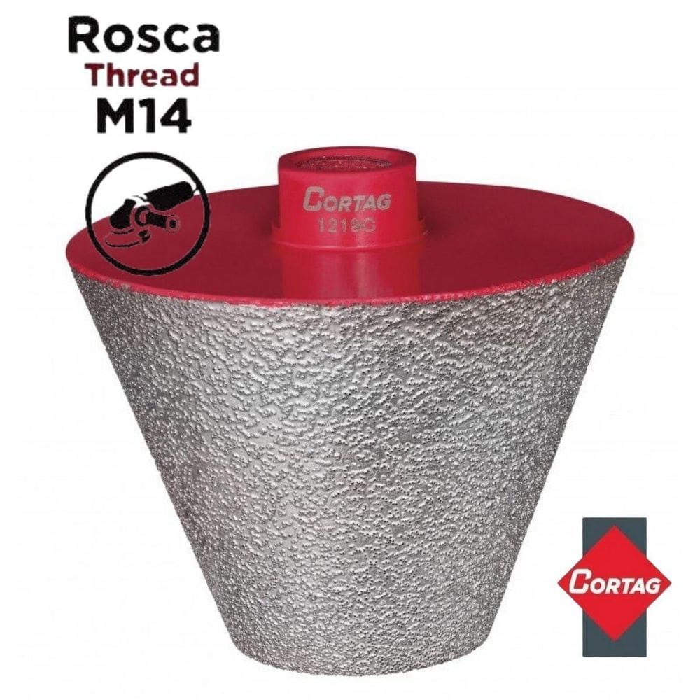 Fresa Escariador Diamantada Cônica 35Mm A 75Mm Cortag