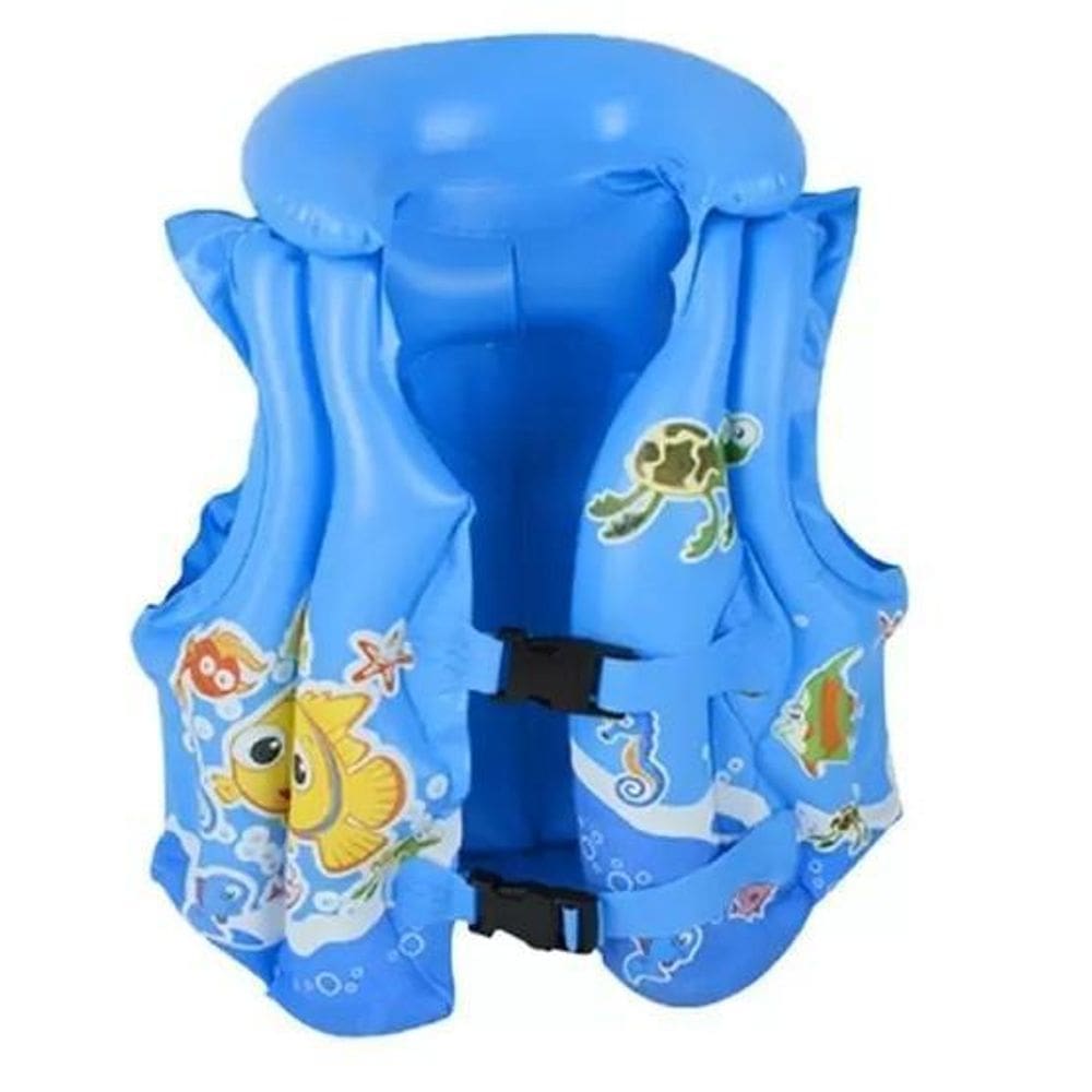 Colete Inflavel Infantil Fundo Do Mar 43X40Cm Cor