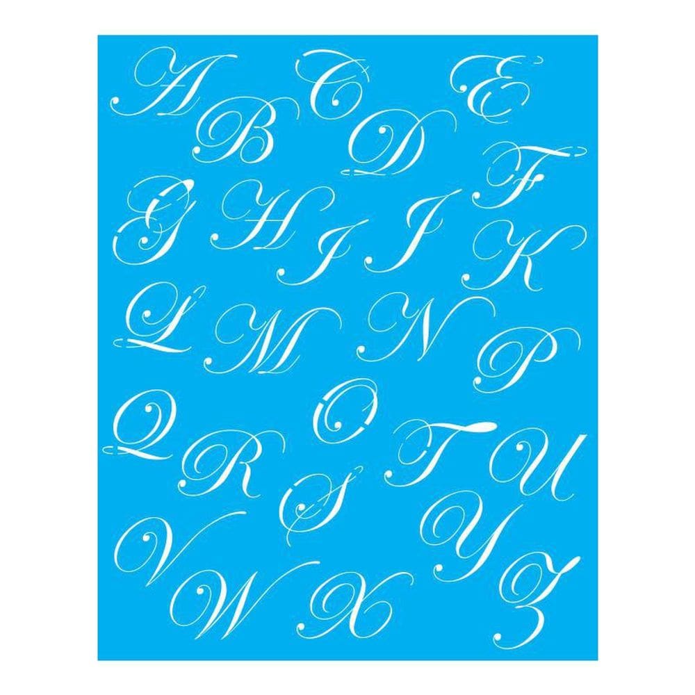 Stencil Tamako Alfabeto - 20X25Cm - Ref B269