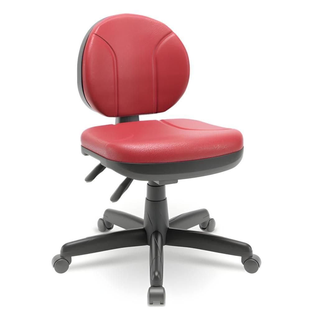 Cadeira Operativa Executiva Backsystem Couro Vermelho - Plaxmetal