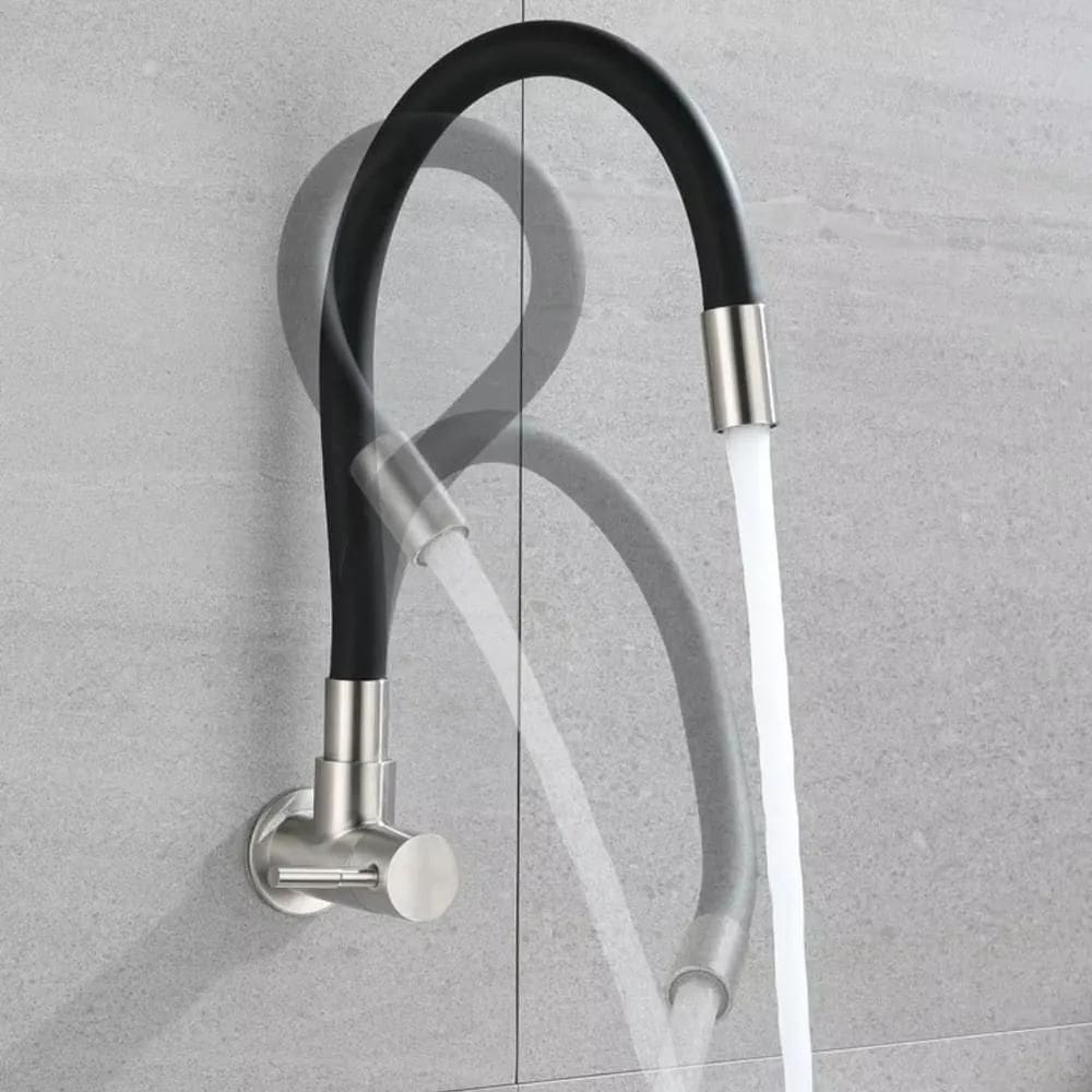 10X Torneira Gourmet Luxo Flexível Cozinha Parede Jato Forte