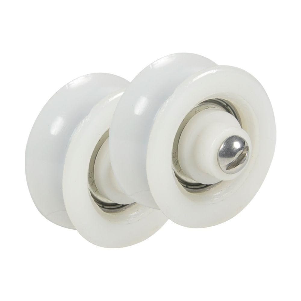 Kit 2 Roldana Portão Nylon 50mm 1/2`` Parafuso Inox - Fp
