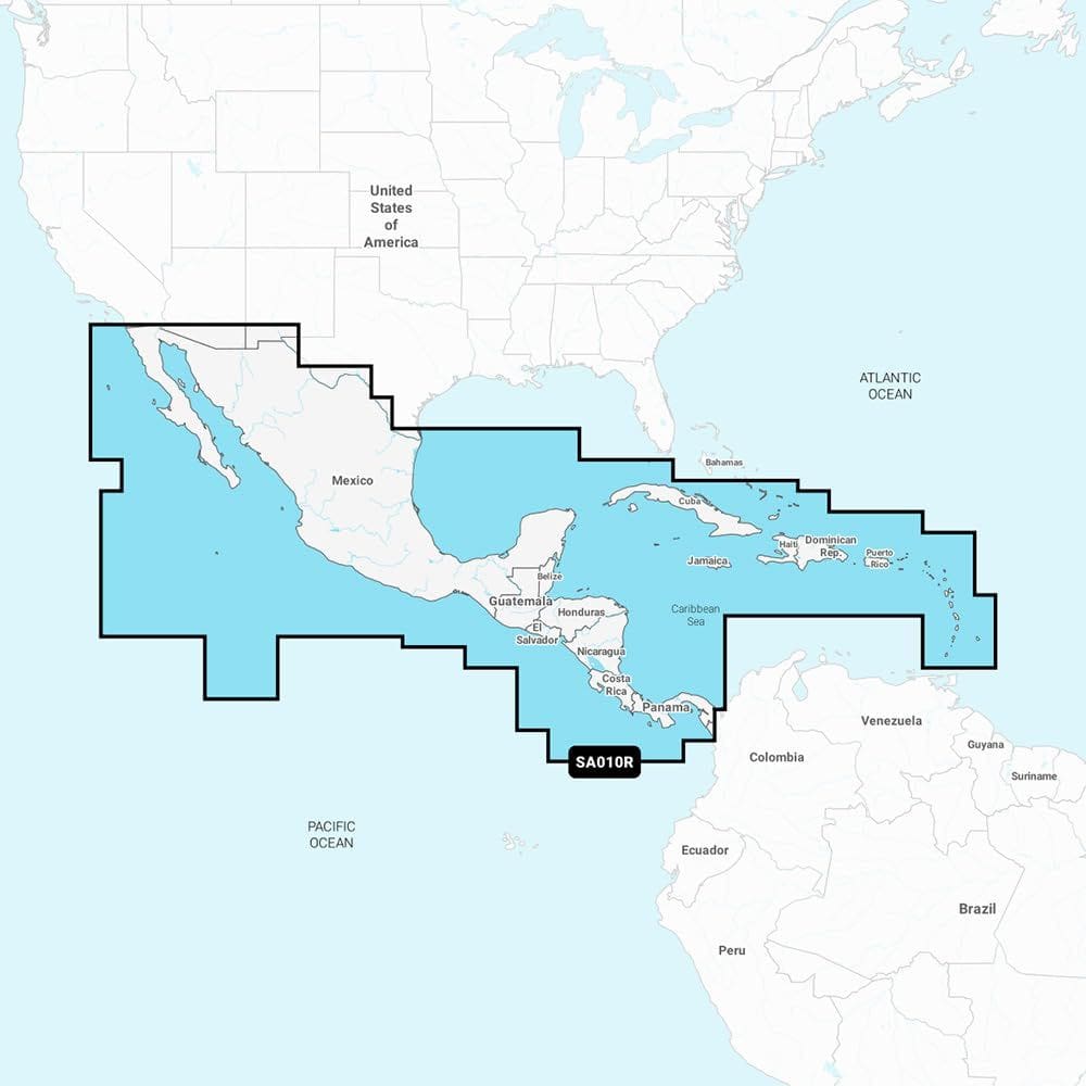 Marine Chart Navionics NASA010R América Central e Caribe