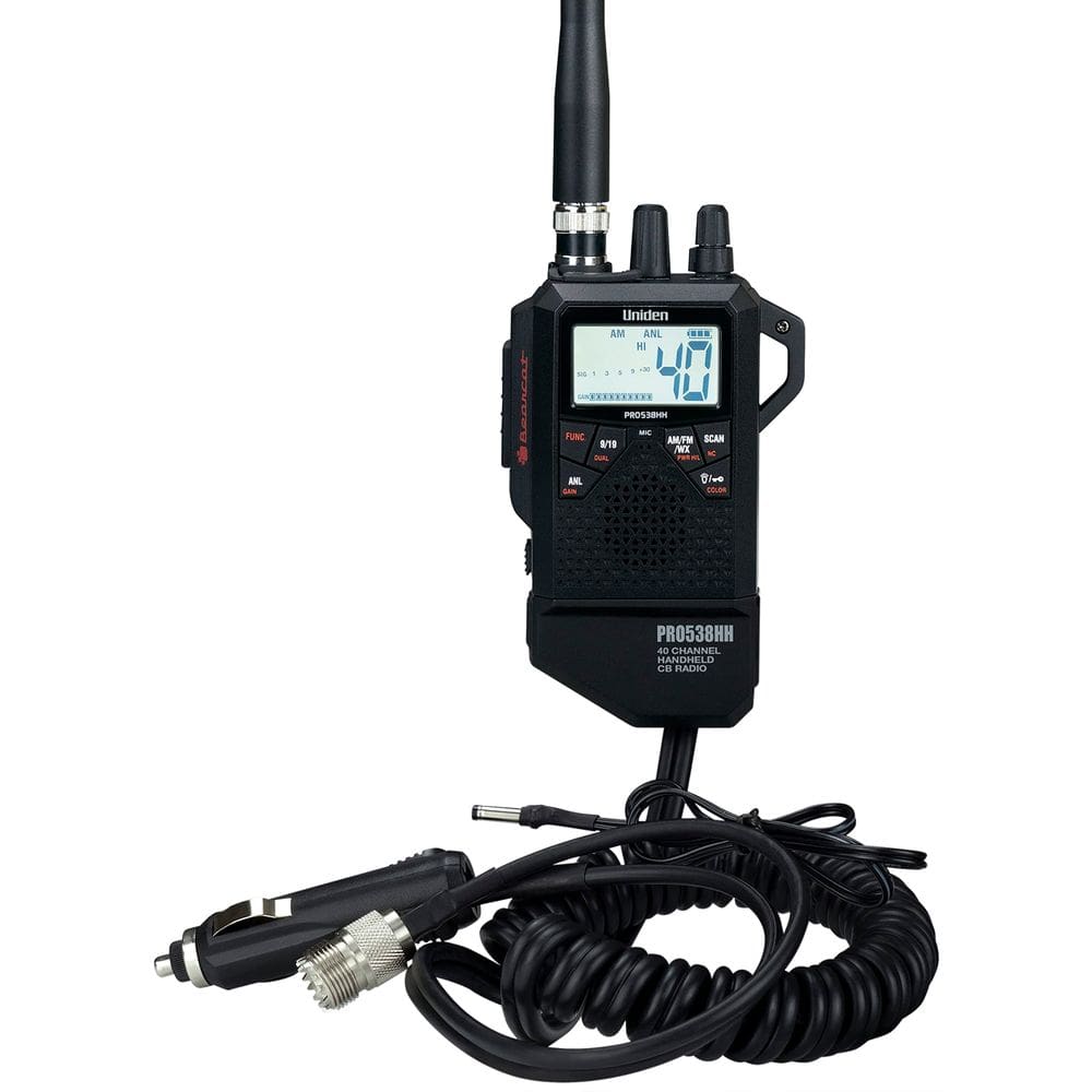 Rádio CB Uniden PRO538HHFM 2 em 1, dispositivo portátil/móvel duplo