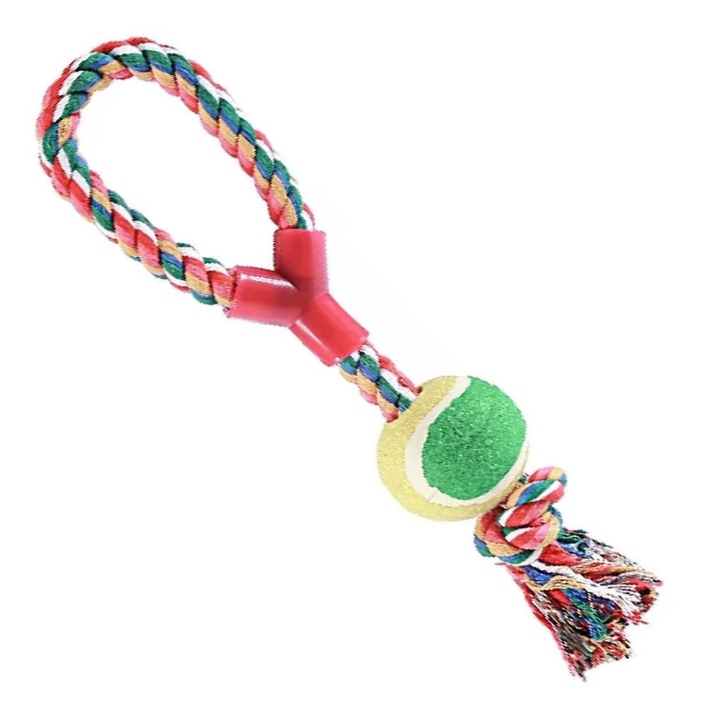 Brinquedo de Forca com Bola de Tênis para Pets - 70115 - CHALESCO
