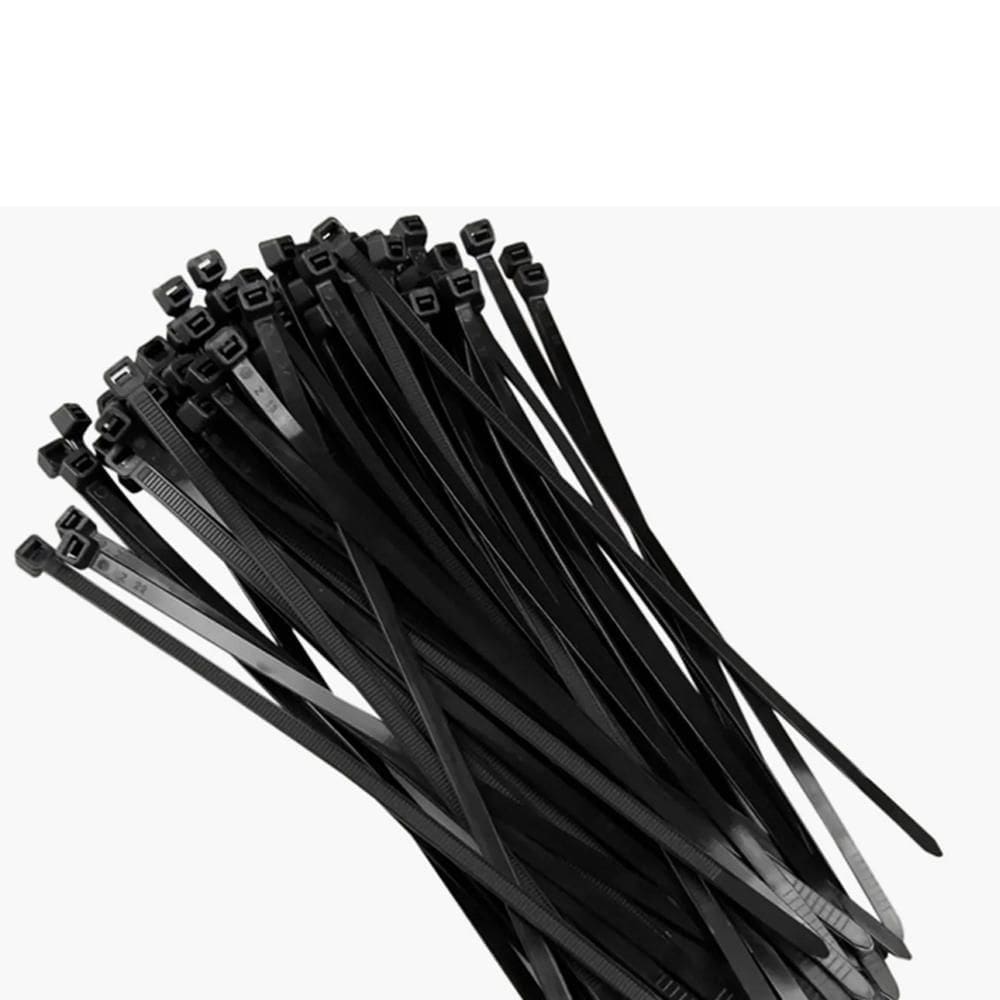 Kit 100 Abraçadeira Enforca Gato Nylon Preto 100 X 4,8Mm