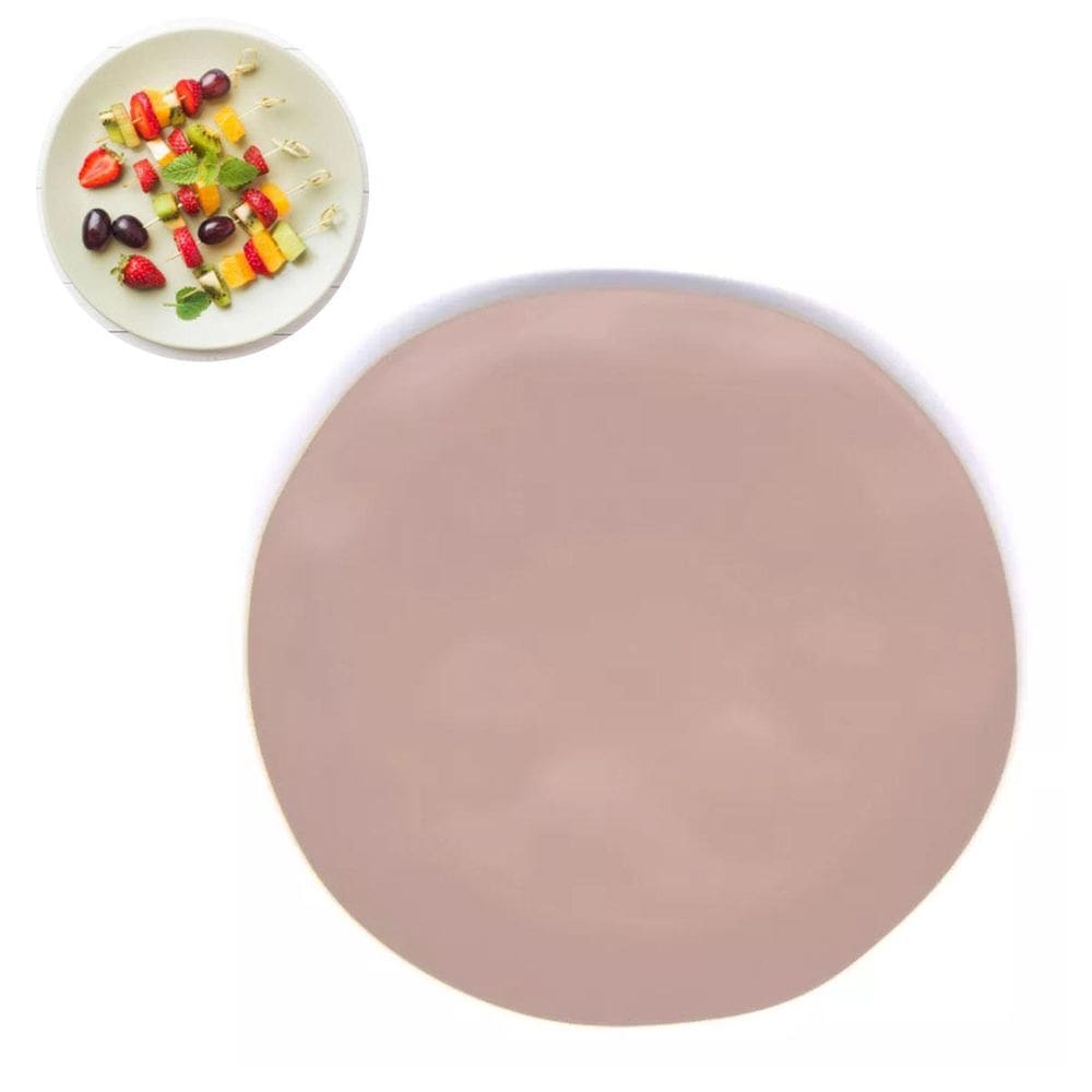 Prato Sobremesa De Bambu 19,5 Cm Decorativo Mesa Posta