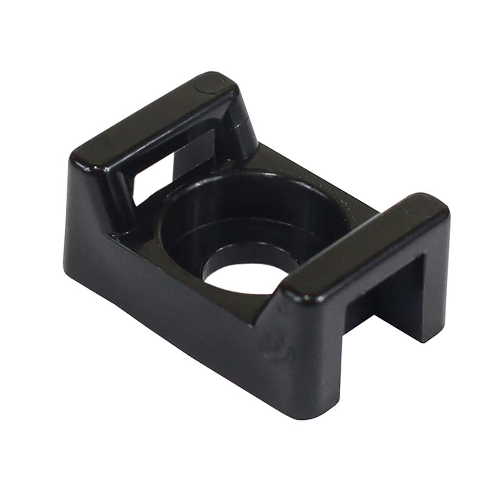 Cable Tie Mount Pacer Screw Down #8 Screw Black, pacote com 100