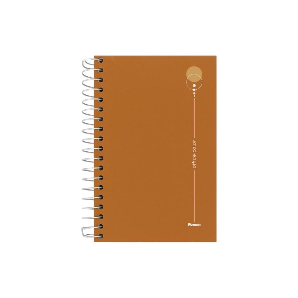 Caderneta Anotações 1/8 80F Office Color Laranja Foroni
