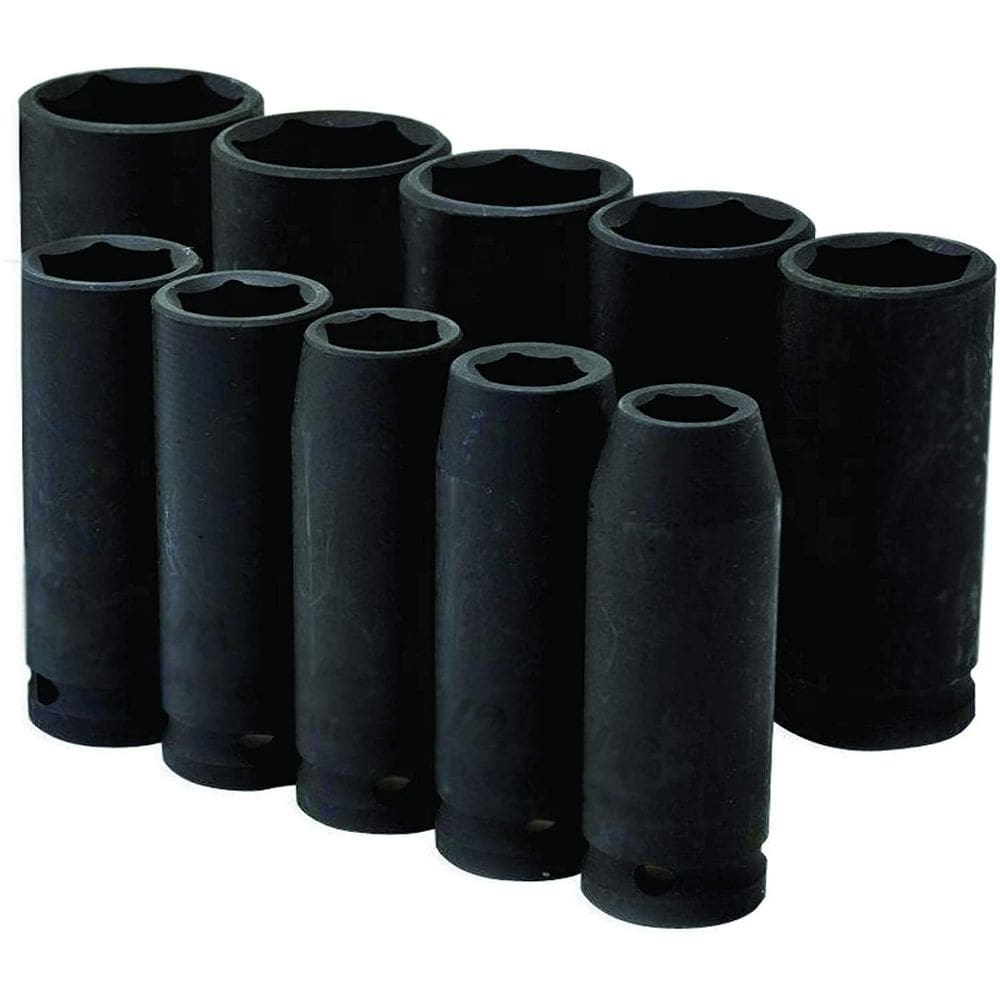 Chave Soquete 1/2 - 10-24 Mm Jg Impacto 11 Pç