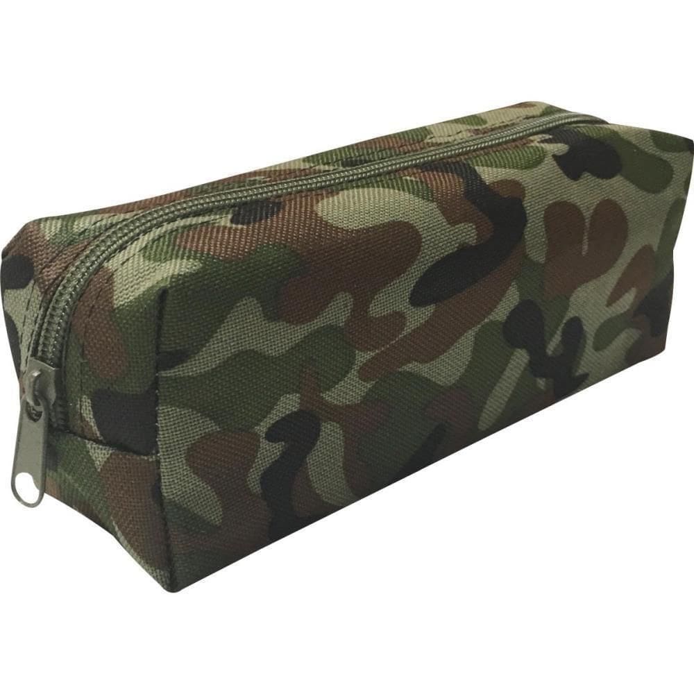 Estojo Tecido Quadrado Gd 1Ziper Camuflado Kit Unidade