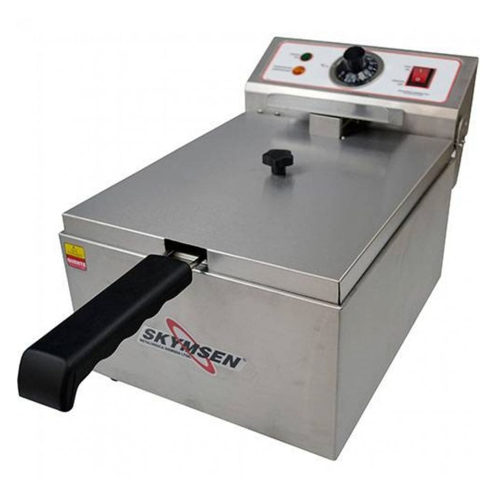 Fritadeira Elétrica 1 Cuba 5 Litros  Skymsen Inox Fe-10-N-220v