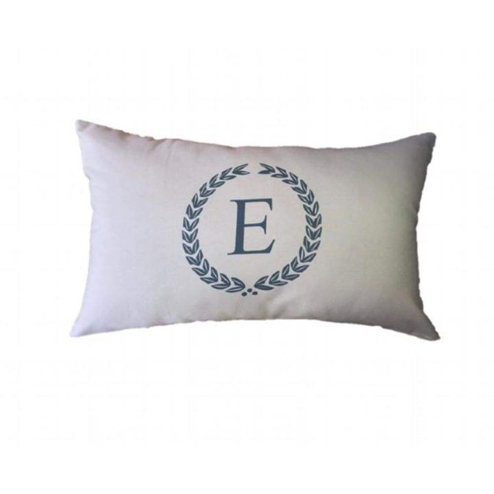 Capa De Almofada 50X30 Letra E