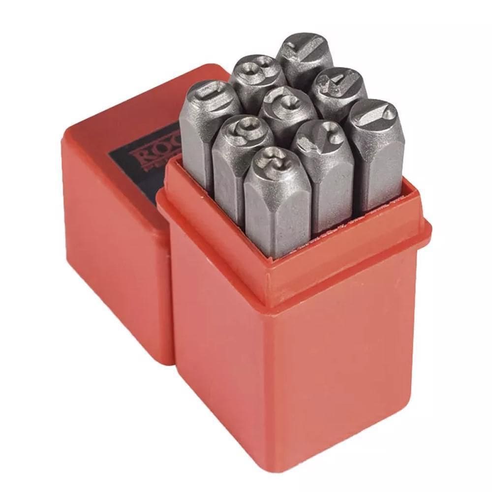 Jogo De Punção Numérico 6,00Mm - 9 Peças 60,0007 - Rocast