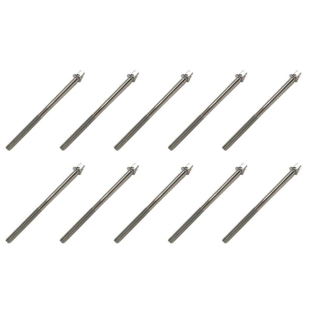 Kit 10 Parafuso Afinação De Bateria 75Mm X 5Mm 7/32 Torelli