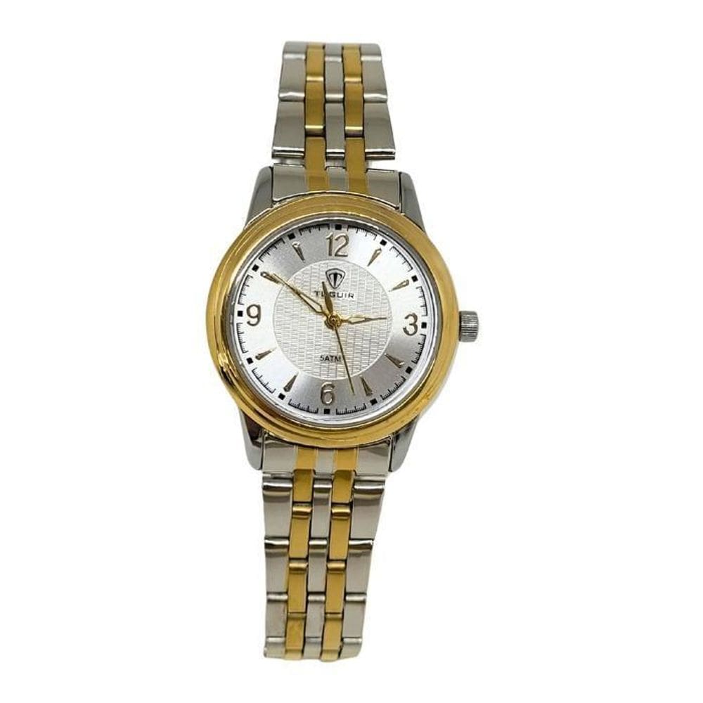 Relógio Feminino Relógio Tuguir Analógico Tg187 Prata E