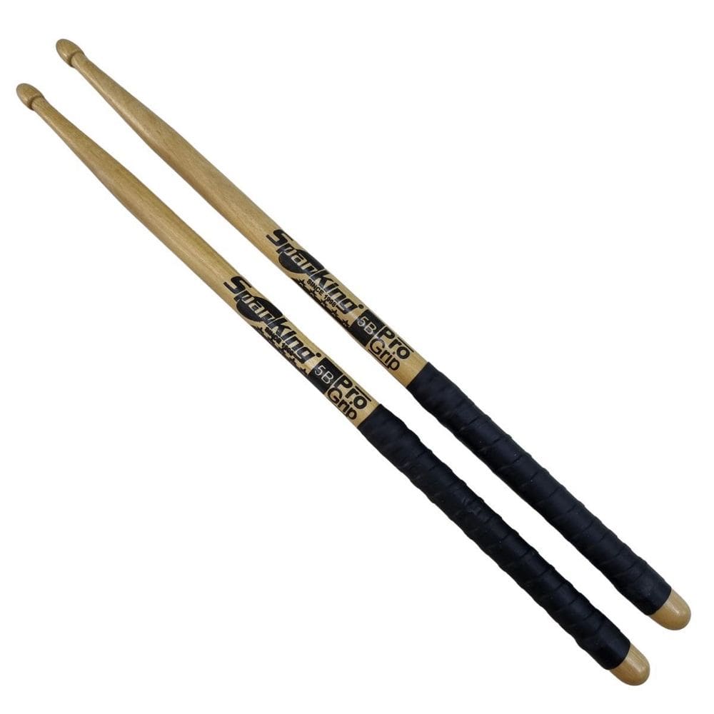Baqueta 5B Pro Grip Preta Ponta Madeira Natural