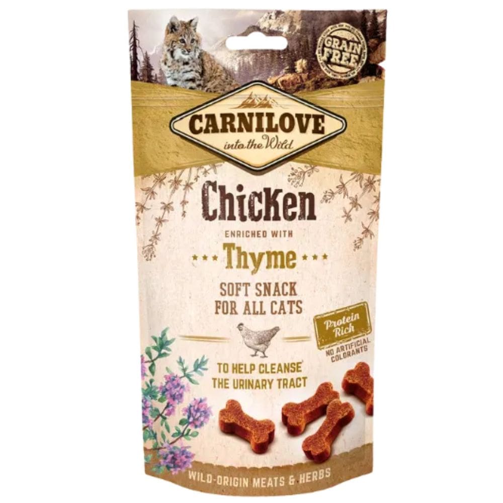 Carnilove Petisco Premium Semi-Úmido Frango Enriquecido com Tomilho Para Gatos