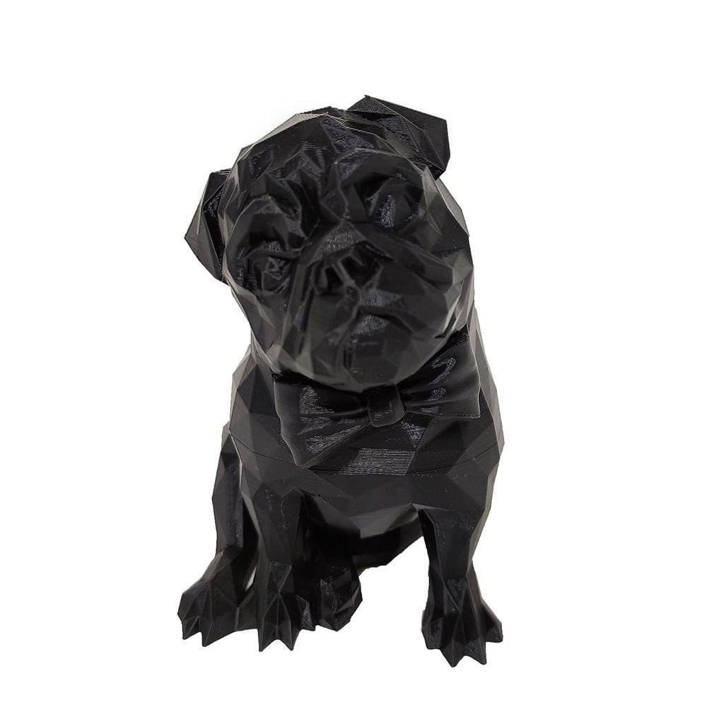 Pug Cachorro Impressão 3d Objeto Decorativo Preto Decoração