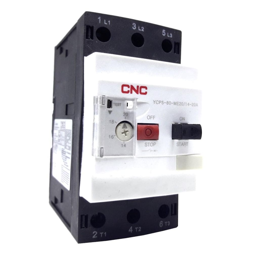 Disjuntor Motor YCP5-80-ME20 14-20A Proteção Curto-Circuito
