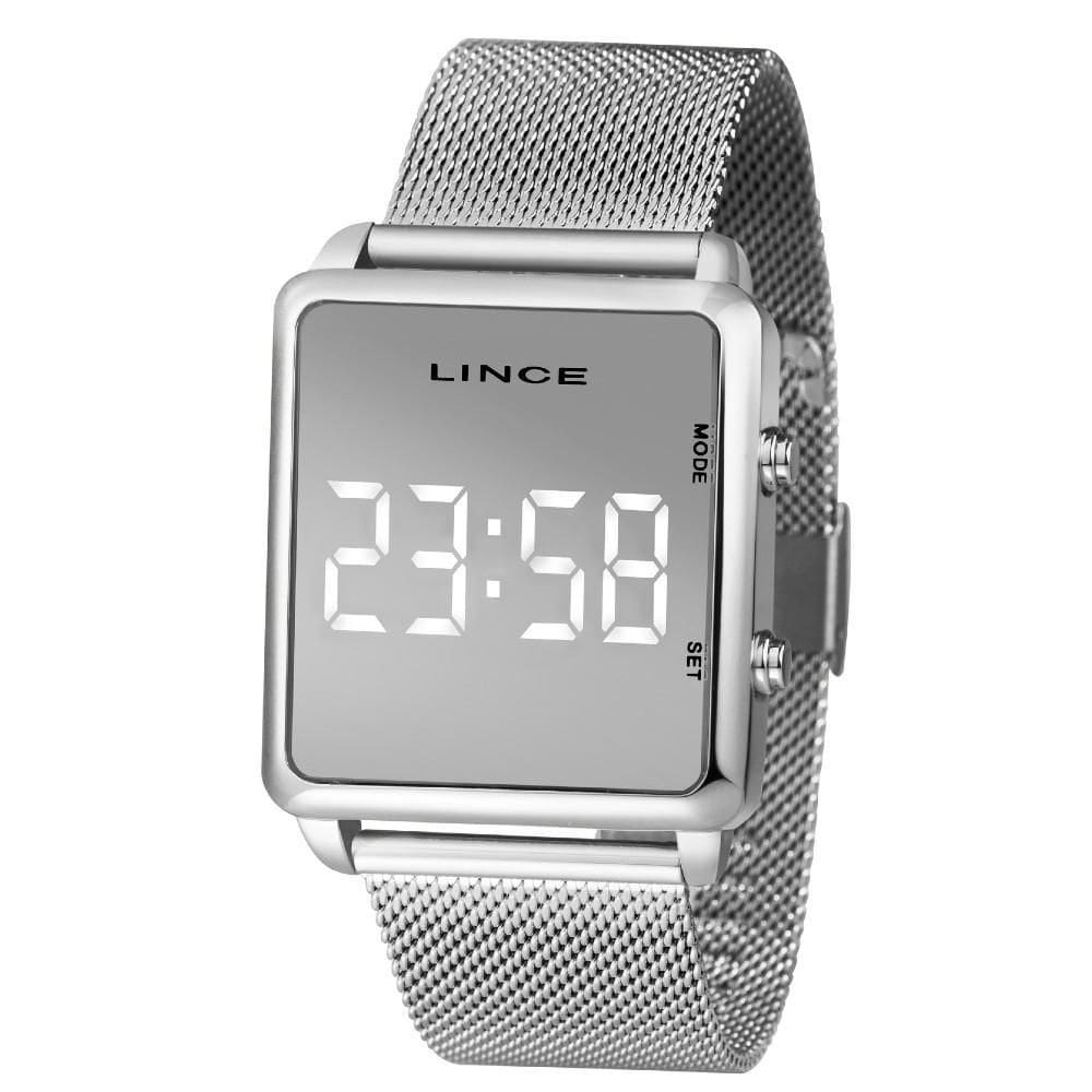 Relógio Lince Feminino Digital Prata MDM4619L BXSX
