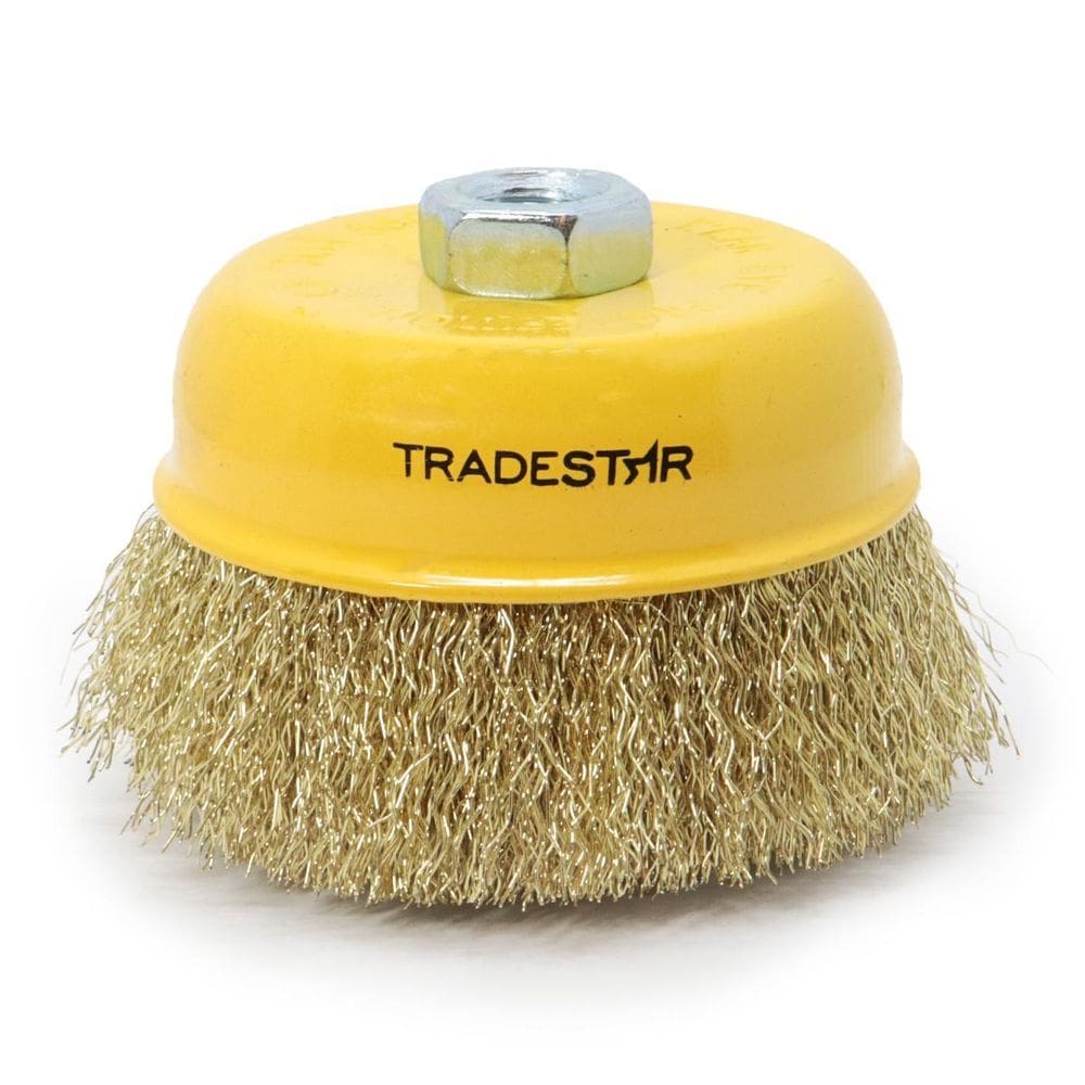 Escova De Aço Esmerilhadeira Lixadeira Copo 4 100 Mm M14
