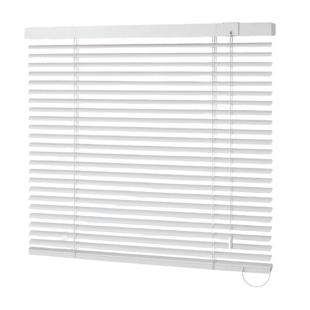 Persiana Horizontal Alumínio 25mm Branco - 1,09m X 1,26m