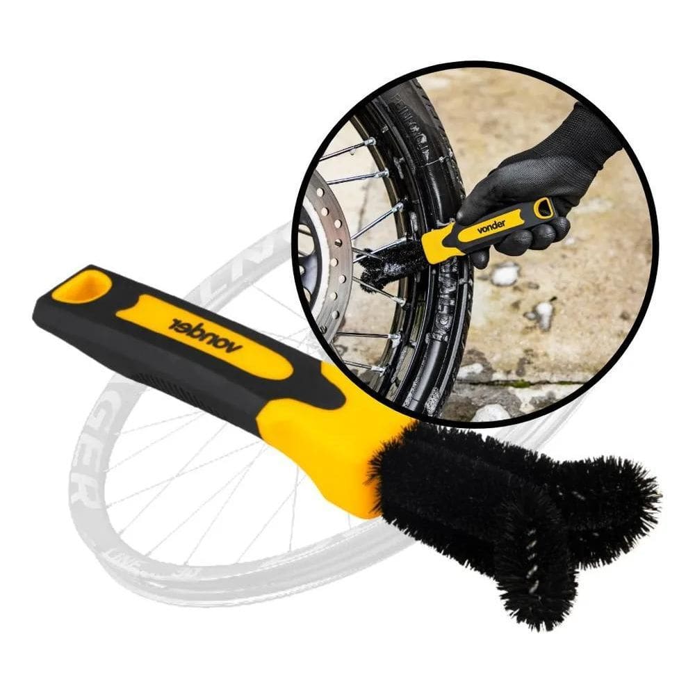 10X Escovinha Escova Para Limpar Raio De Moto Bike Bicicleta