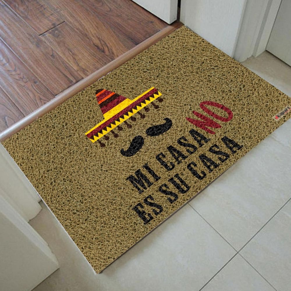Tapete Capacho Personalizado - Mi casa no es su casa 60x40