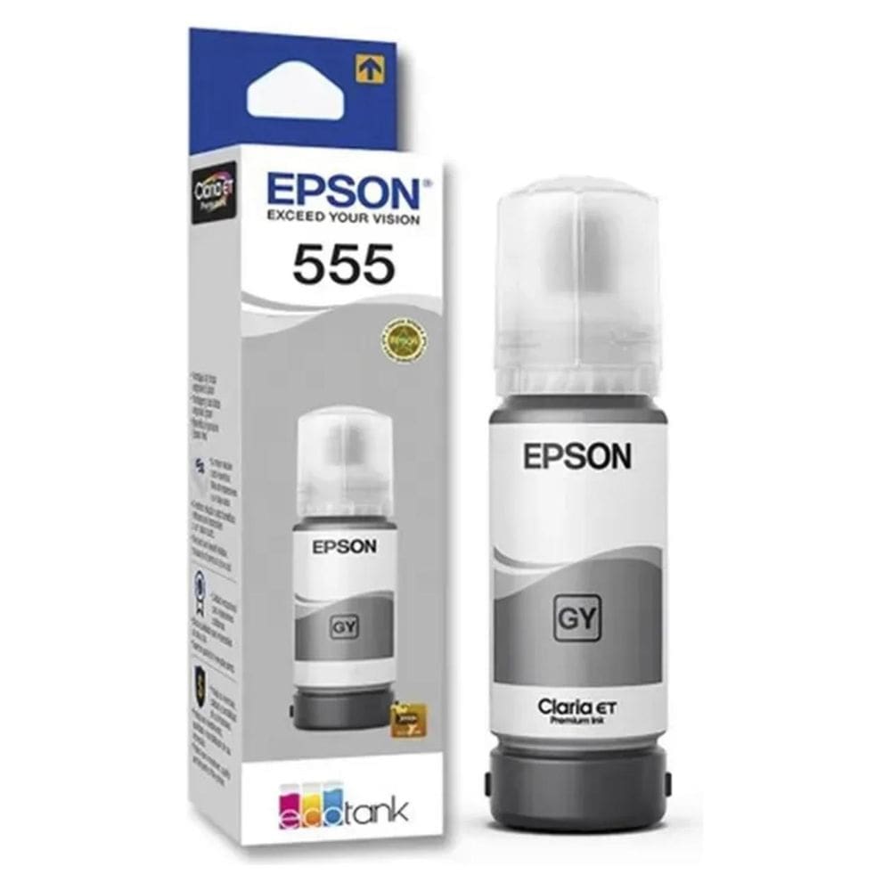 Refil De Tinta Epson 555 Cinza Foto L8160 L8180