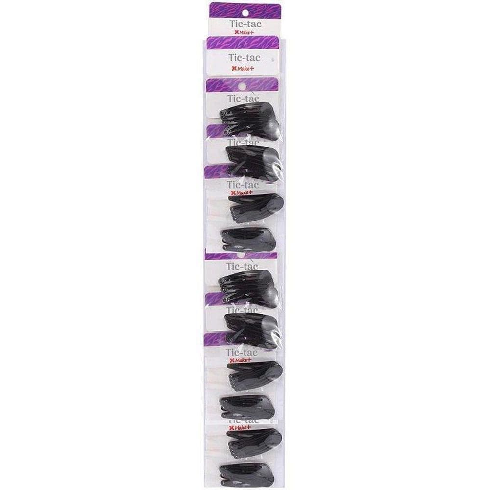 Acessório Para Cabelo Tic Tac Preto 5Cm Blcom 06 Pct Com 10