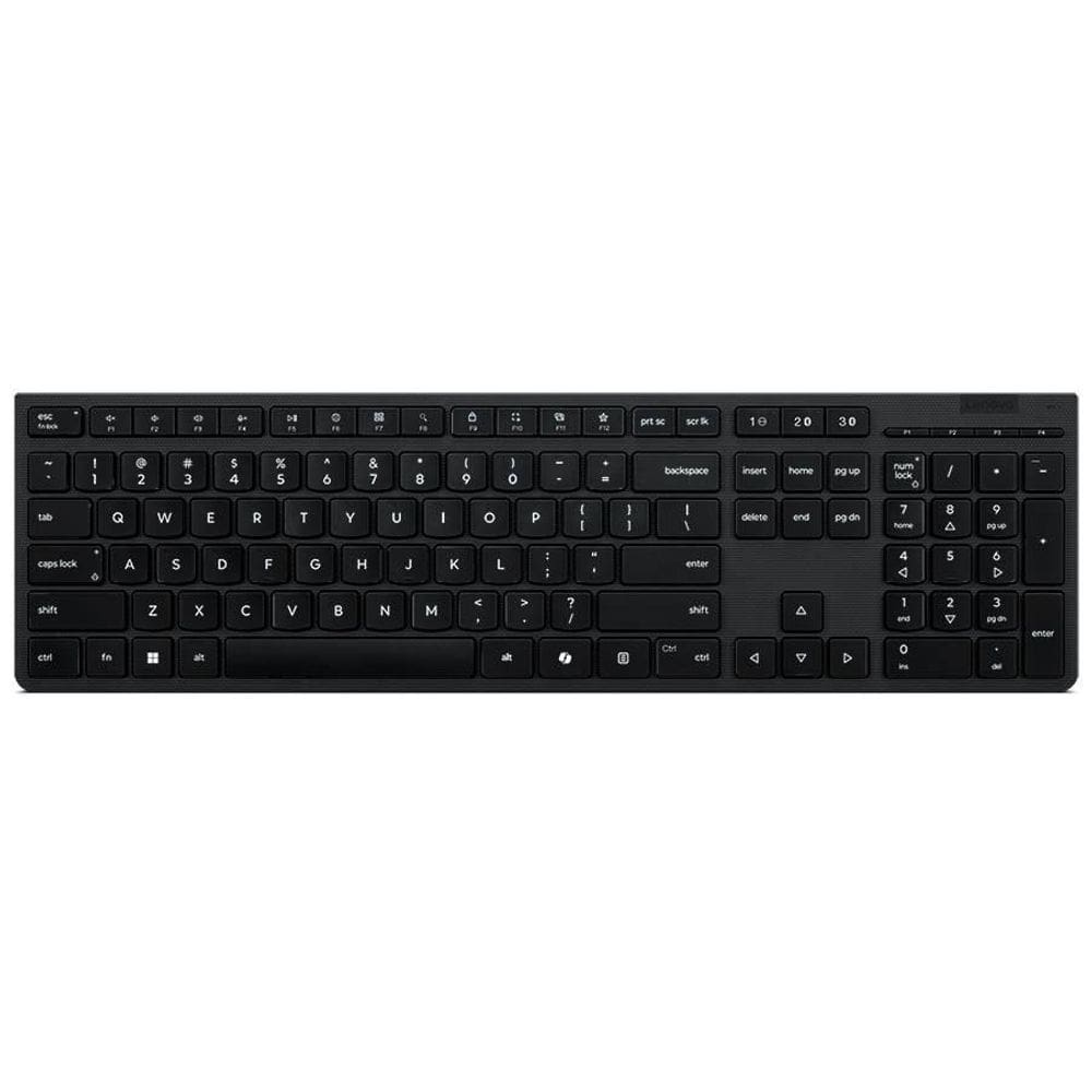 Teclado Lenovo Profissional Sem Fio Recarregável - 4Y41R64508 Cinza