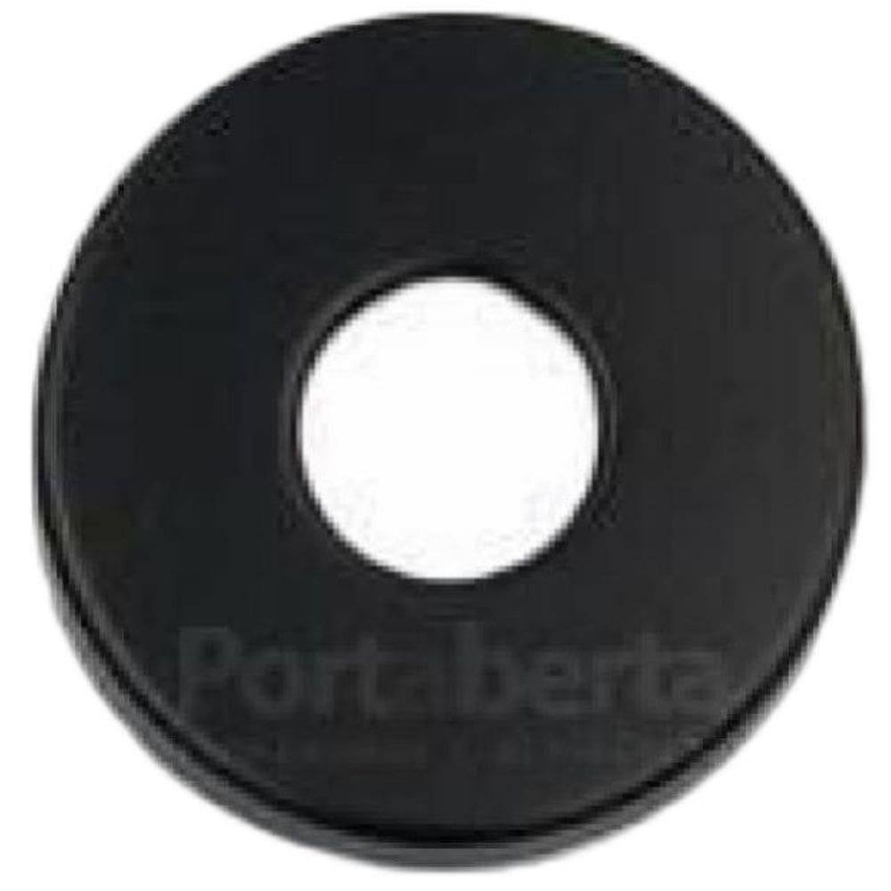 Kit Roseta Avulsa Fechadura Externa Imab Preto Preta Redonda