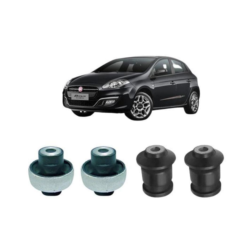 Kit 4 Bucha Bandeja Dianteira Fiat Bravo 2011 2012 2013 2014