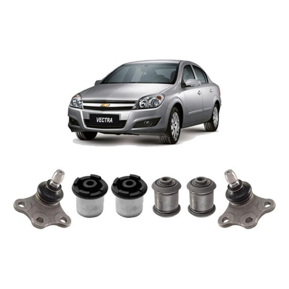 Kit Bucha + Pivô Balança Dianteira Gm Vectra 2006 2007 2008